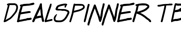 Dealspinner TBS font preview